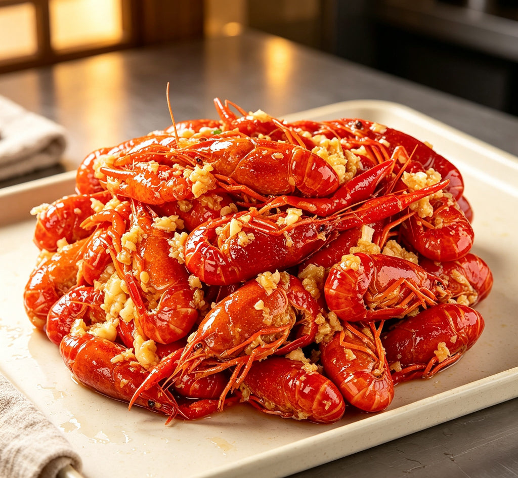 Garlic Butter Crawfish Delight: A Spicy Seafood Sensation