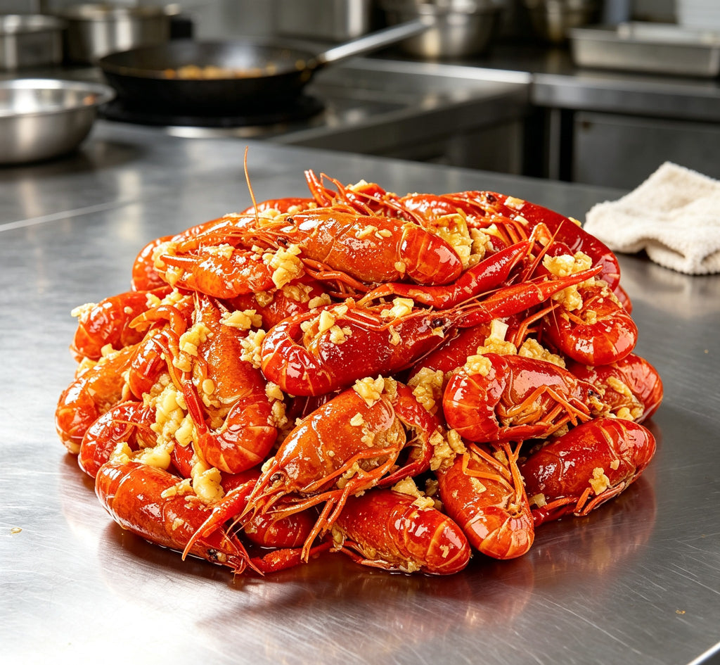Garlic Butter Crawfish Delight: A Spicy Seafood Sensation